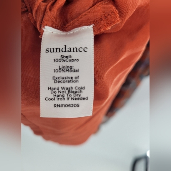 Sundance Dress Size S Oversized  Artist Devine Multiprint Tie Neck - Picture 6 of 8